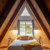 Maisons Tiny Modernes, Petite Cabane, Kit Préfabriqué, Luxe, Forme Triangulaire, Maison à Cadre en A