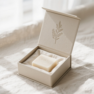 Scatola di Cartone Ecologica Marrone Personalizzata con Logo, Chiusura Magnetica, per Cosmetici, Profumi e Saponi - Product Image 3