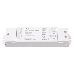 L2(WT) 0/1-10V WiFi + 射频 + 推调光器2通道发光二极管控制器图亚应用语音控制