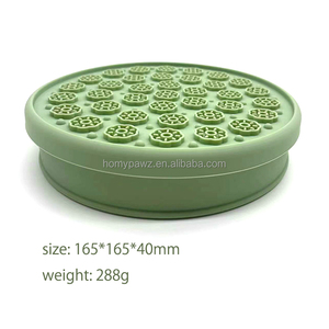 Moule à friandises congelées 3-en-1 épais, compatible lave-vaisselle, pour l'été, avec tapis de léchage rond à alimentation lente pour chats et chiens, avec couvercle hermétique - Vente en gros - Product Image 3
