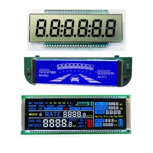 Módulo de Pantalla LCD Monocromática de 7 Segmentos, HTN Transmisivo Negativo, Tamaño Personalizado, Retroiluminación Roja/Azul/Amarilla, Conector de Pines JDL0418J0 - Product Image 1