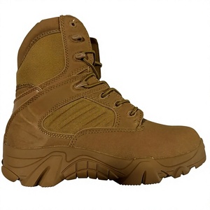 Bottes tactiques en cuir suédé marron coyote neuves de la marque TSB10 Delta, pour la randonnée en plein air, la chasse, le style viking, les bottes de ranger en cuir suédé. - Product Image 1