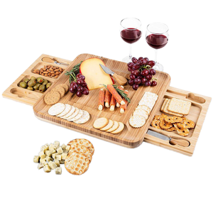 Grande planche à fromage en bambou pour <span class=keywords><strong>la</strong></span> coupe pour le réchauffement <span class=keywords><strong>de</strong></span> <span class=keywords><strong>la</strong></span> <span class=keywords><strong>maison</strong></span> nouvelle <span class=keywords><strong>maison</strong></span> mariage anniversaire fête des mères cadeaux pour les femmes Couples mamans - Product Image 2