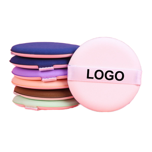 พัฟกำมะหยี่กลมพิมพ์โลโก้ได้ พร้อมริบบิ้น สำหรับแต่งหน้า - Product Image 3