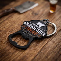 Décapsuleur en alliage de zinc pour bar à bière, avec logo émaillé personnalisé, porte-clés décapsuleur pour promotions et cadeaux d'entreprise