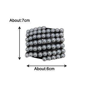 لؤلؤ محمول للسفر قابل للطي صغير للصيف طوق شعر صغير غير قابل للسحب مانع الانزلاق جذاب أنيق ديديماماس مزاجه - Product Image 6