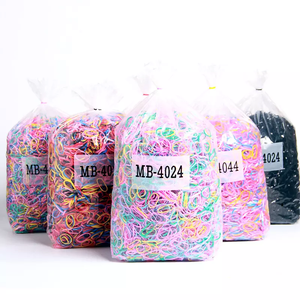2022 nuova fabbrica all'ingrosso 1kg primavera colore bambini di alta qualità nero elastico per capelli cravatte elastico per capelli - Product Image 1