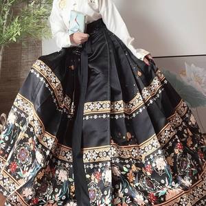 Gran oferta <span class=keywords><strong>Hanfu</strong></span> mujer Ming estilo doble excavaciones camisa de cuello alto falda de caballo bordada - Product Image 1