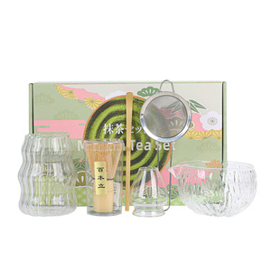Emode Kit de Matcha en Verre de Style Japonais de Haute Qualité, Coffret Cadeau 6 Pièces avec Bol - Product Image 2