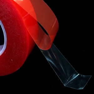 Nhiệt độ cao chịu nhiệt Red PE phát hành lót rõ ràng trong suốt Polyester Pet phim gắn hai mặt băng dính - Product Image 4