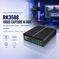 RK3588 16GB LPDDR4 6 TOPS NPU 8K dalam Pengambilan Video PC Industri Ubuntu Debian Android Watchdog RTC RS485 CAN AI Box