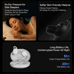 Nouveaux écouteurs TWS CCA Sleep V5.4 intra-auriculaires, écouteurs sans fil avec réduction de bruit, écouteurs BT pour jeux et surveillance du sommeil - Product Image 4