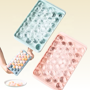 Atacado Fácil Liberação Rodada Bandeja De Bola De Gelo De Plástico <span class=keywords><strong>Ice</strong></span> Cream Makers Mold Frozen Whisky Picolé <span class=keywords><strong>Mini</strong></span> <span class=keywords><strong>Ice</strong></span> <span class=keywords><strong>Cube</strong></span> Tray - Product Image 1