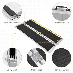 Di động xe lăn đoạn đường nối 4ft Non-Slip nhôm gấp handicap đoạn đường nối, cửa ngưỡng xe lăn dốc cho nhà - Product Image 3