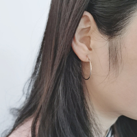Bijoux fins, boucles d'oreilles en or véritable 14 carats, design classique et tendance, boucles d'oreilles rondes en or massif 14 carats, bijoux pour femmes