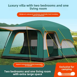 Equipo de Camping Transfronterizo, Carpa de Senderismo Impermeable de Doble Capa para las Cuatro Estaciones, Toldo de Camping para Varias Personas - Product Image 4