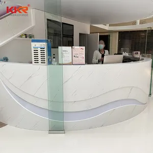 KKR tavolo da bar personalizzato in pietra artificiale con design speciale tavolo da bar per fast food
