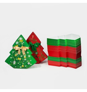 Creative <b>Christmas</b> tree gift packaging <b>box</b> with ribbon paper <b>box</b>, customizable according to needs - Product Image 4