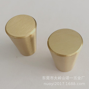 Solid Pure <b>Copper</b> Tapered Furniture Handles 17x20mm Drawer Hardware Antirust Minimalist Design - Product Image 5