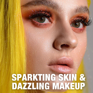 Bronceador Corporal Brillante a Prueba de Agua con Destellos de Hadas, Polvo Iluminador de Maquillaje con Contorno Brillante en Spray Portátil - Product Image 4
