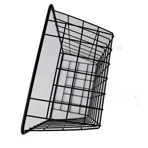 Panier de rangement trapézoïdale, 1 pc, couleur or rose, fil de fer métallique, panier de produits cosmétiques - Product Image 4