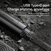 SUPERFIRE 2026 Nouveautés Lampe Torche LED Rechargeable USB-C 18650 Portée du Faisceau 80M 115 Lumens SOS EDC Camping