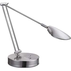 Alera ALELED900S Lámpara de escritorio LED ajustable de 11 pulgadas x 6.25 pulgadas x 26 pulgadas, de níquel cepillado, con puerto USB - Product Image 3