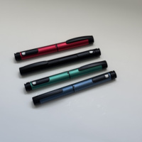 LVXIAN Stylo d'injection réutilisable en métal 80U V1, cartouche de 3 ml, bouchon en caoutchouc, logo personnalisé