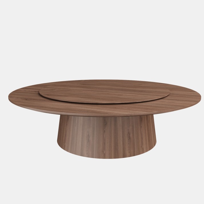 1600Yuan/Meter manual dining table+Turntable (solid wood)
