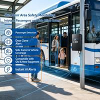 Boîtier AI BSD MOIS AI HW-AI-BOX avec caméra de recul AHD CVBS, détection audio-visuelle et alarme pour la gestion de flotte de camions