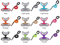 Harnais pour chien double couche en Oxford, anti-traction, réglable, respirant, en maille, avec sangles réfléchissantes pour la promenade des chiens de petite et moyenne taille