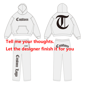 Tùy Chỉnh OEM Chạy Bộ Thiết Lập Lụa Màn Hình In Hai Mảnh Thiết Lập Tracksuit Zip <span class=keywords><strong>up</strong></span> Áo Bông Quá Khổ Của Người Đàn Ông Thể Thao Mặc Giản Dị - Product Image 2