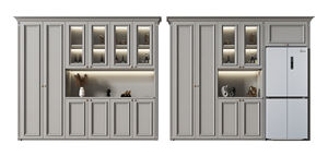 Solid Wood Entryway and Living Room <b>Sideboard</b> Convertible Restaurant Buffet Cabinet - Product Image 5