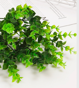 Emulazione pianta verde 7 forchetta Bouquet <span class=keywords><strong>di</strong></span> <span class=keywords><strong>fiori</strong></span> <span class=keywords><strong>di</strong></span> eucalipto ristorante decorazione <span class=keywords><strong>di</strong></span> <span class=keywords><strong>fiori</strong></span> erba erba <span class=keywords><strong>di</strong></span> plastica fiore finto fiore - Product Image 6