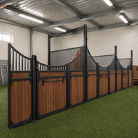 Façades et cloisons de box à chevaux de style européen pour intérieur, panneaux de box à chevaux galvanisés à chaud