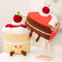 Peluche Mignonne en Forme de Gâteau, Cupcake, Fruit – Coussin Doux et Moelleux, Peluches Dessert Kawaii pour Décoration Maison, Cadeau pour Enfants