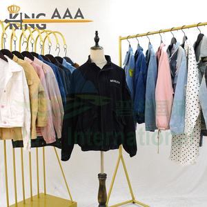 KINGAAA giacca di jeans con perle usato giacca di jeans abbigliamento usato all'ingrosso di seconda mano vestiti balle per la vendita in sud <span class=keywords><strong>Africa</strong></span> - Product Image 3