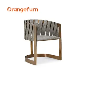 Orangefurn Light Luxury Furniture Dining Chair With High Back Sintered Stone Table Dining Room Set