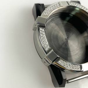 אור שמש זוהר, dazlingpuxury 41x50.5mm316l במקרה נירוסטה 90 cz אבנים, 5 אטם עמיד למים, fits11/2/1 תנועת גודל - Product Image 4