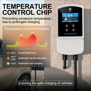 Chargeur de voiture électrique Evsow Type2 32A 22kW, borne de recharge pour véhicule électrique EVSE, Wallbox 11kW 7kW IEC62196-2, contrôle WIFI APP, nouveau - Product Image 4