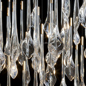 Ecojas Showroom Groothandel Glas Luxe Moderne Hotel Lobby Villa Decoratie Hanglamp Led Kristallen Kroonluchters - Product Image 2