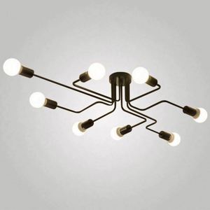 Luminaire mural rétro en aluminium de style loft américain moderne, contrôlé par application téléphonique, pour salon, chambre et salle à manger - Product Image 3