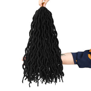 Extensions de cheveux Gypsy Locs Goddess Faux Locs, dreadlocks colorées, cheveux ondulés bohèmes, accessoires de tressage, cheveux crochet Gypsy Locs - Product Image 2