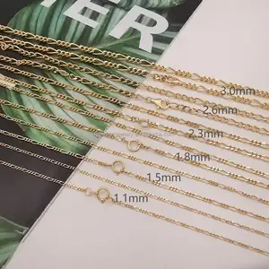 Großhandel Edler Schmuck 18 Karat Massiv gold Franco Kette Permanent geschweißter Schmuck Für DIY Fußkettchen Halskette