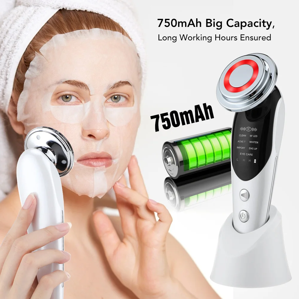 Hailicare 7 in 1 RF&EMS Radio Beauty Instrument Face Skin Rejuvenation Wrinkle Remover Anti-Aging Facial Beauty Device