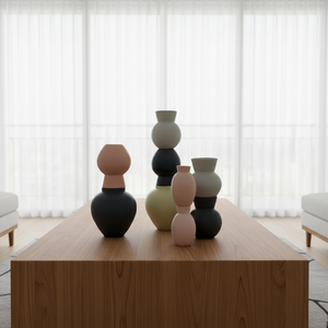 Vaso per Fiori in Ceramica Grande <span class=keywords><strong>Stile</strong></span> INS, Vasi Decorativi in Porcellana Rustica Fatti a Mano per Centrotavola Moderno, Decorazioni per Matrimoni - Product Image 2