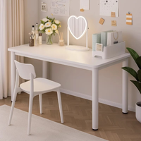 Bureau nordique blanc - Utilisé également comme coiffeuse, style minimaliste, table de chevet intégrée simple, coiffeuse, petite table