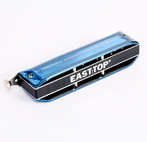 EASTTOP EAP-<span class=keywords><strong>12</strong></span> clé de C <span class=keywords><strong>Harmonica</strong></span> <span class=keywords><strong>chromatique</strong></span> <span class=keywords><strong>12</strong></span> <span class=keywords><strong>trous</strong></span> couleur bleue nouvelle couverture et conception d'emballage en vente nouveauté - Product Image 3