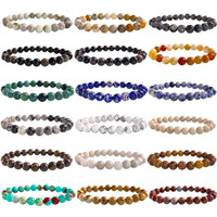6/8mm Natürlicher Dalmatiner-Jaspis & Zitronen-Jade Kristallperlen-Armband - Unisex Jubiläumsgeschenk Großhandel