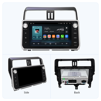 7 "/9"/10.1 "lecteur multimédia DVD de voiture Navi stéréo pour Toyota Prado série 2002-2019 Octa Core Android 14 amplificateur automatique OBD2
